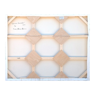 “Concave Surrender” Contemporary Green Gestural Abstract Expressionist Painting 2024