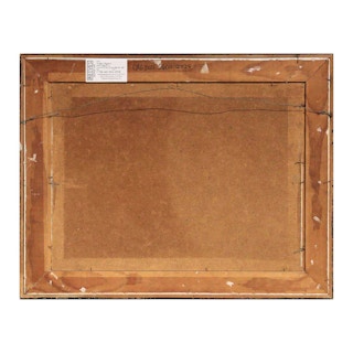 Modern Abstract Blue Toned Nude Bull Fighter Landscape Painting