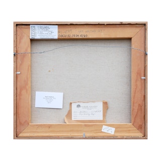 "Sky-Writing Sky" Blue-Toned Surrealistic Sky Abstract Painting 1972