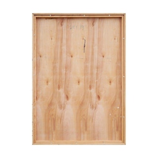 "Orange and Yellow Flowers in White Vase" Peach-Toned Modernist Still Life 20th Century