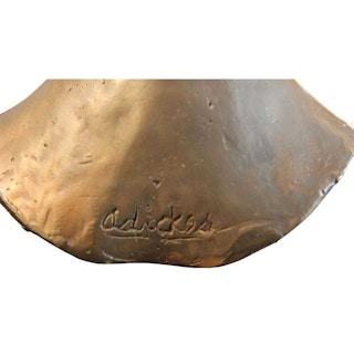 Female Bust Bronze Sculpture of Ima Hogg with Marble Pedestal