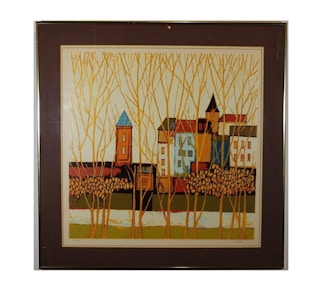 David Adickes- Village Through the Trees Edition 133 of 300- 1980's