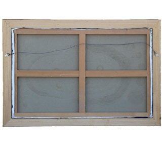 Blue Mixed Media Painting with Race Cars