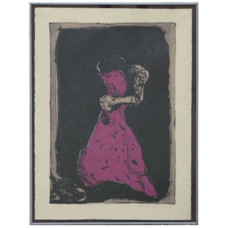 "Second Dream" Abstract Figurative Lithograph 11 of 79 1980's