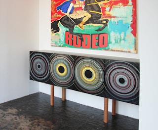 Stunning Custom Contemporary Modern Sideboard with David Hardaker Painting