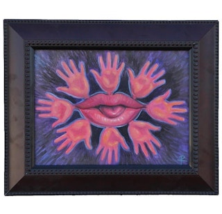 "Selfie" Surrealist Figurative Painting 2015