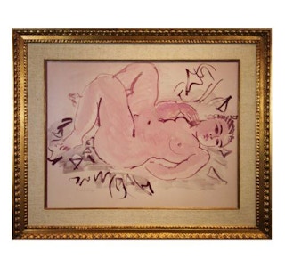 Raoul Dufy - Post-Impressionist Reclining Nude Print