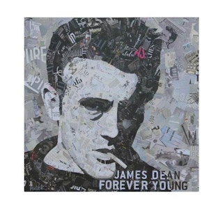 Jim Hudek - "James Dean Forever Young" Pop Assemblage Portrait, 2019