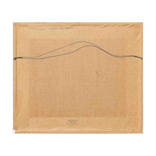 Naturalistic Grey Forest Path Photo Print Proof of Abstract Pencil Drawing 1980s