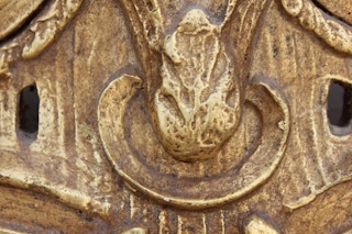 Antique Style Chinese or Chinoiserie Chippendale Carved Gold Wall Mirror