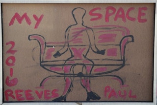 "My Space" Contemporary Red Tonal Abstract 2016