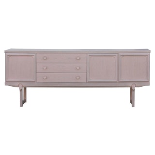 Modern Custom Pink and Grey Danish Style Sideboard / Server