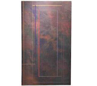 Large Purple Geometric Contemporary Abstract 1991