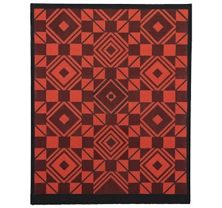"Built on a Square" Geometric Tapestry 1970s