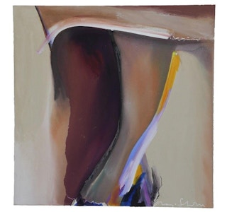 "Sandsignal" Neutral Tonal Color Field Painting 1987