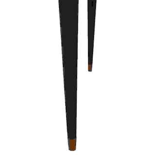 Modern Italian Natural Satinwood Restored Extending Dining Table / Desk