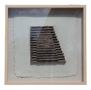 "Les Mesas" Minimal Framed Wall Sculpture 1990's