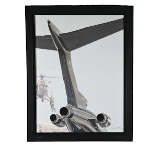 "Hangers On III" Surrealist Painting, 1974