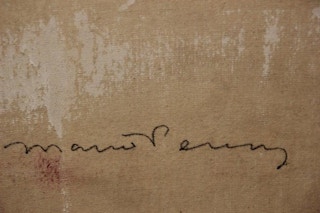 Abstract Expressionist Painting with Painted Butterflies, 21st Century