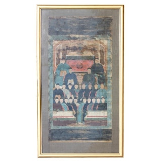 Monumental Chinese Ancestral Painting Late 19th Century