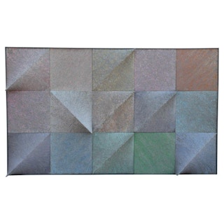 "Shadow Play" Pastel Toned Geometric Structural Painting, 1971