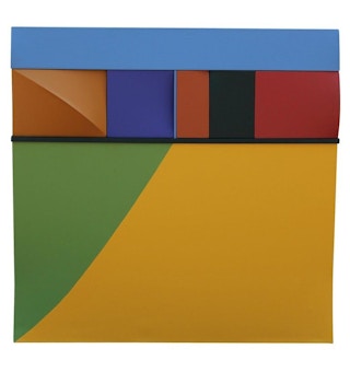"Daybreak" Colorful Dimensional Wall Sculpture, 1972