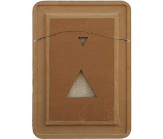 Whimsical Textured Blue Tonal Still Life Painting, 1960