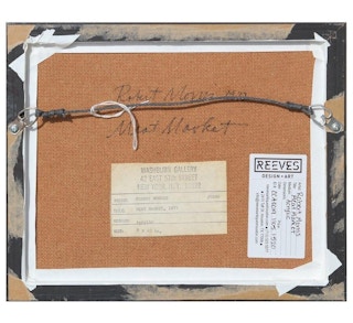 "Meat Market" Realistic Surrealist Painting, 1977