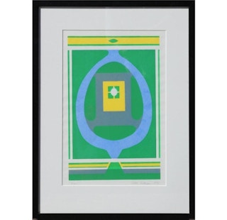 "Ovare" Geometric Pop Art Style Serigraph Edition 9 of 14, 1972