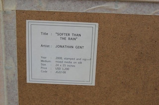 "Softer Than the Rain" Contemporary Mixed Media on Silk, 2008