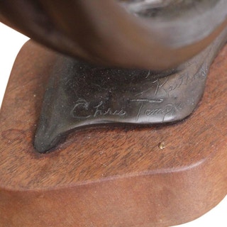 Chris Tompkins- "Kaitha" Figurative Sculpture of a Women in a Hand 1986