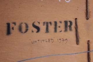 "Untitled" Blue Abstract Neon Painting 1979