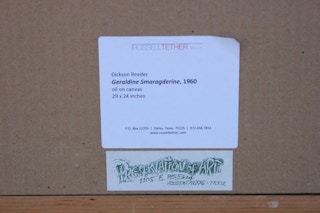 Dickson Reeder - "Geraldine Smaragderine" Turquoise Expressionist Abstract Painting 1960