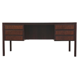 Danish Rosewood Executive Desk by Gunni Omann for Omann Jun Møbelfabrik Model 77