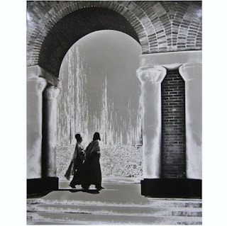 "Waterfall Galleria" Black and White Figurative Photography, 1960's