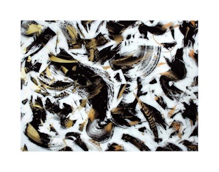 "Flow II" Contemporary Abstract Expressionist Mixed Media Painting 2020