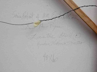 “Portrait of an Exhibition X - The Rose” Abstract Expressionist Gallery Painting 2011