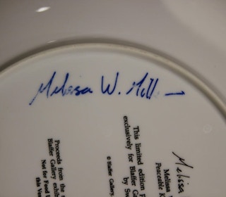 "Peaceable Kingdom" Limited Edition Plate for Blaffer Gallery, 1994