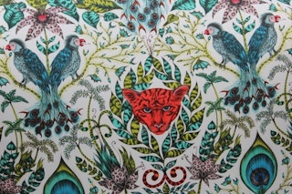 Pair of Modern Whimsical Animalia Italian Lounge Chairs with Brass Legs