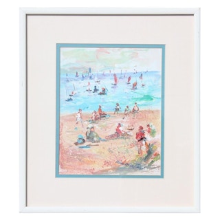 Hsiao-Hsia Tsai Hobbs- Untitled- French Impressionist Inspired Seascape