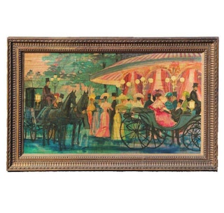 French Impressionist Style Festival Scene