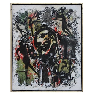 Virginia J. Heverley- "Intermission" Contemporary Graffiti Inspired Collage