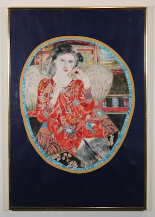 Charles Pebworth- Women with Wings for S. Rudy Gallery in Santa Fe 1980