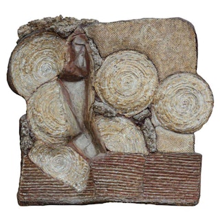 "Desertwash" Brutalist Assemblage Abstract Wall Sculpture 1989