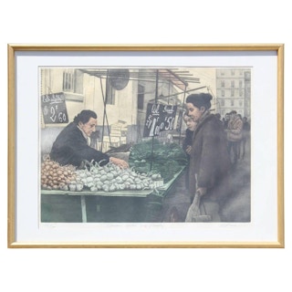Harold Altman- "Shallots, Garlic and Parsley" Market Scene Edition 125 of 200 1980