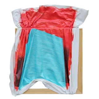 Chris Bexar "High in the Sky" Contemporary Experimental Abstract Sculpture Painting 2016