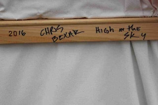 "High in the Sky" Contemporary Experimental Abstract Sculpture Painting, 2016