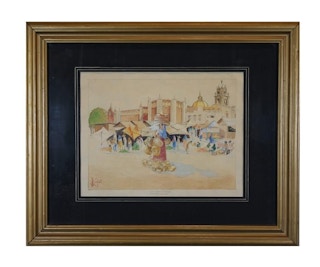 "San Juan de Dios" Market Scene in Guadalajara, Mexico 20th Century