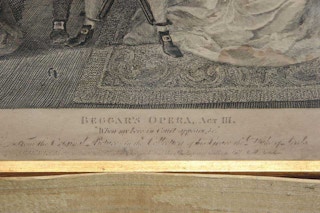 "The Beggar's Opera Act III" Original Barque Etching 1822