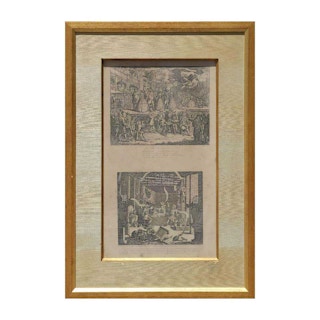 "The Beggars Opera" and " A Just View of The British Stage" Original Etchings 1822